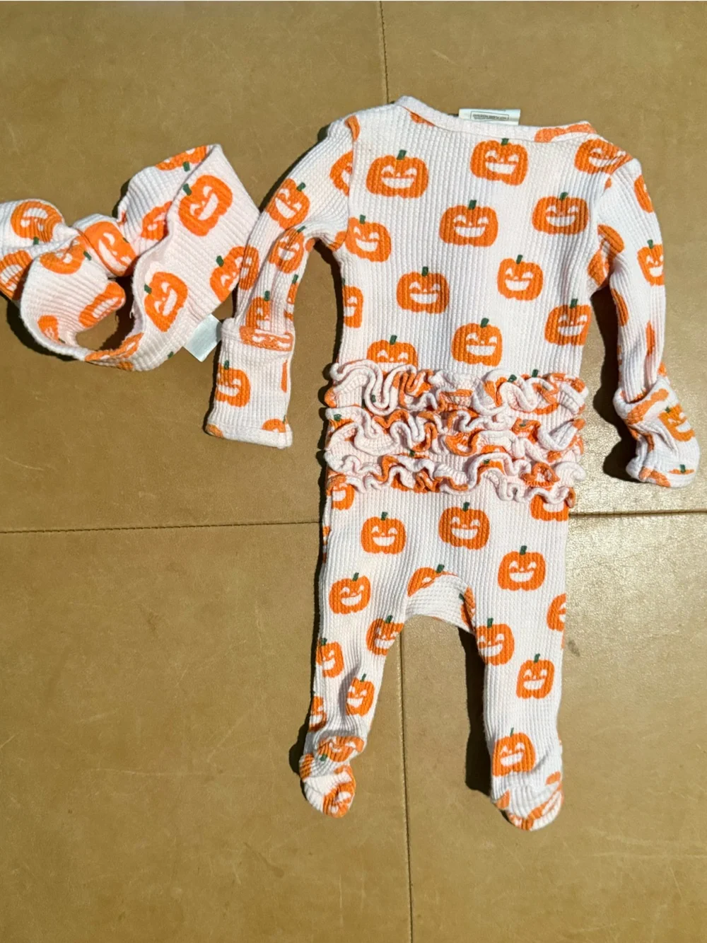 Spearmint Love Organic Cotton Footie and Bow Newborn